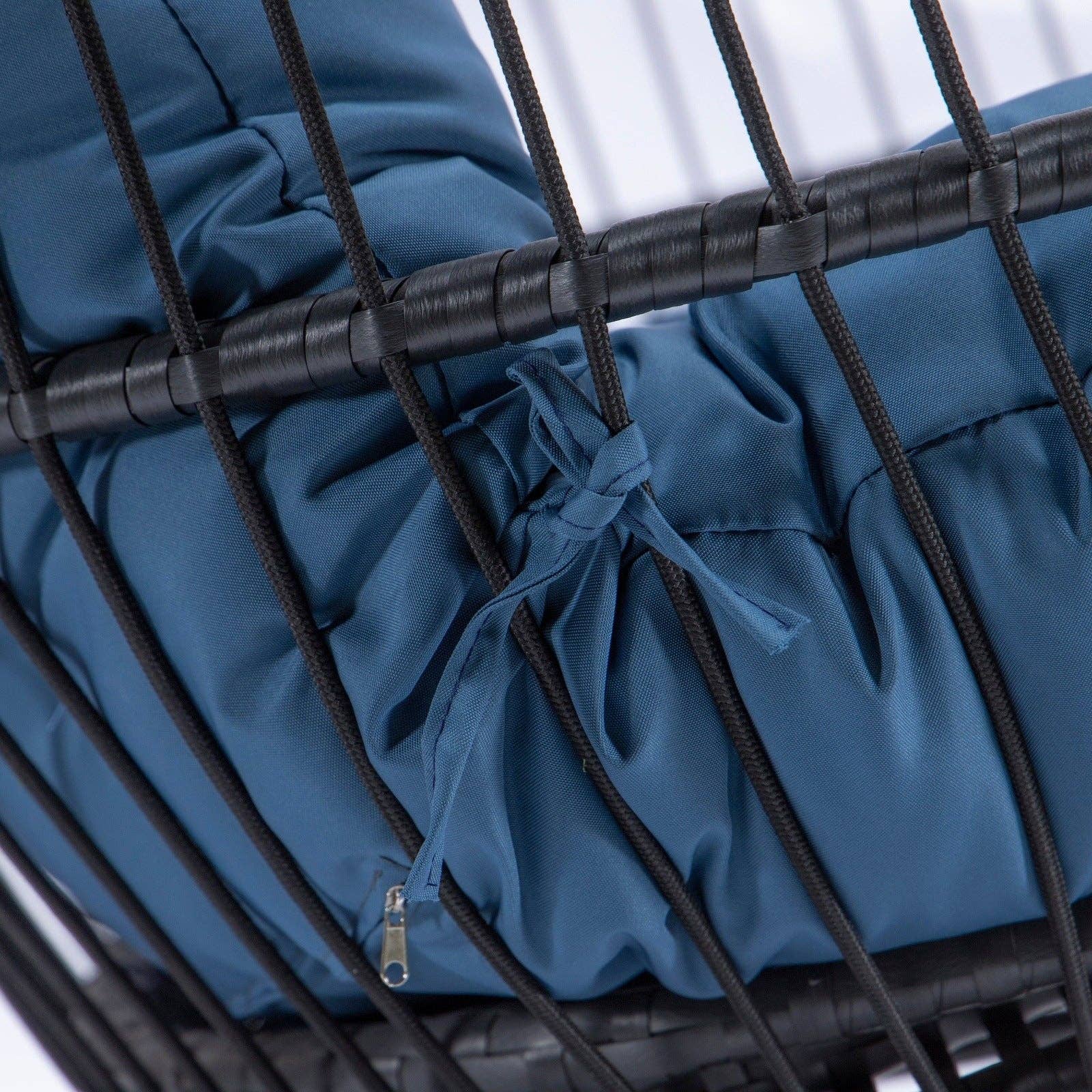 LeisureMod - Wholesale Egg Chair - Wicker 2 Person Double Folding Hanging Egg Swing Chair103