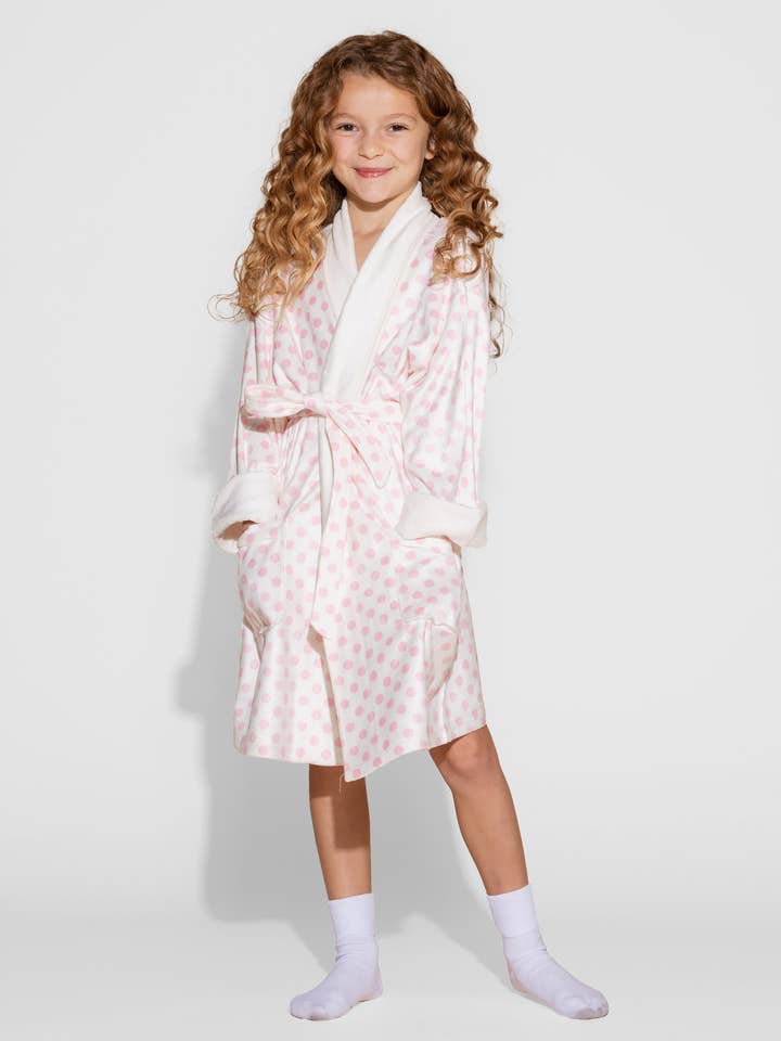 Daisy Pink Børnebadekåbe for engroshandel hos Wrap Up by VP