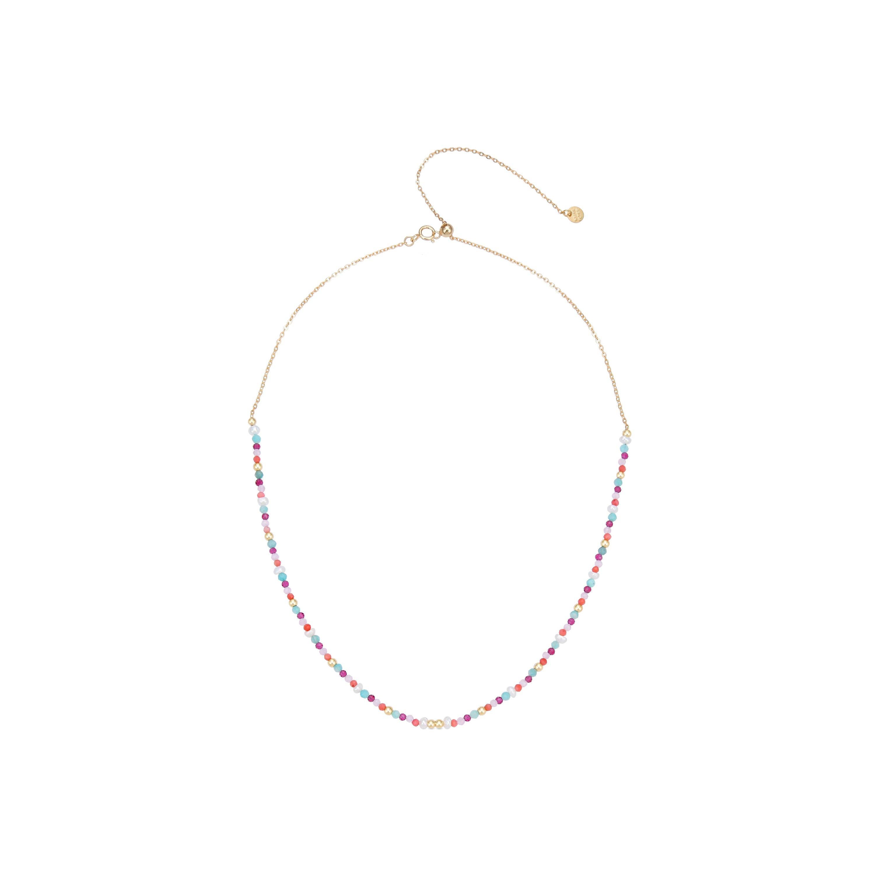 Luxenter - Wholesale Choker/Collar - Collar de Plata de Ley 925 con Cuarzo Hidrotermal Naranja acabado en oro amarillo de 18K - Asvorg1