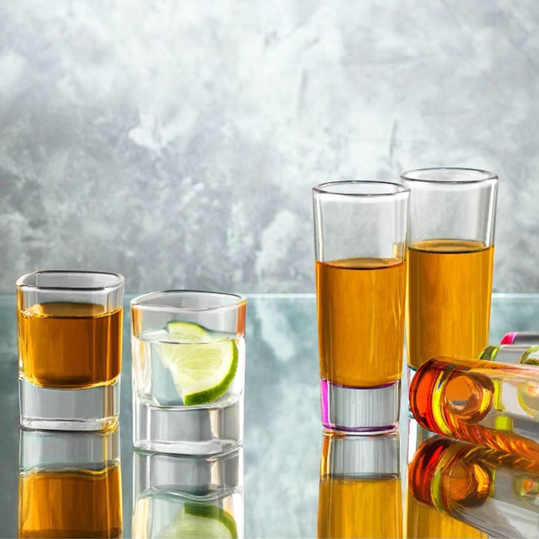 JoyJolt – wholesale Shot glass – City Heavy Base Shot Glasses, 2 Oz Shooter Glasses Set1