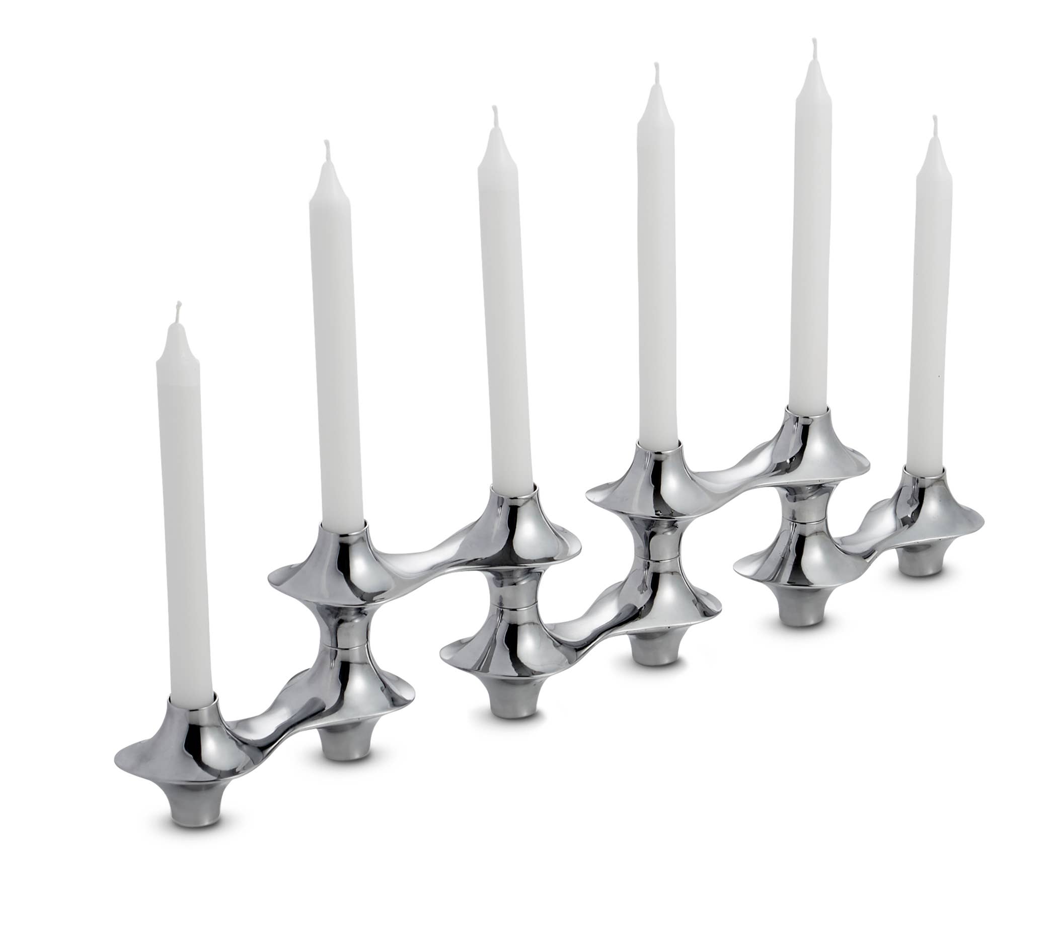 Nambe - Wholesale Candle Holder - Cortina Hinged Candelabra1