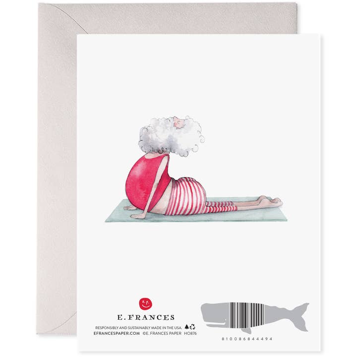 E. Frances Paper - Wholesale Christmas Card - Yoga Santa | "Shavasanta" Christmas Card
