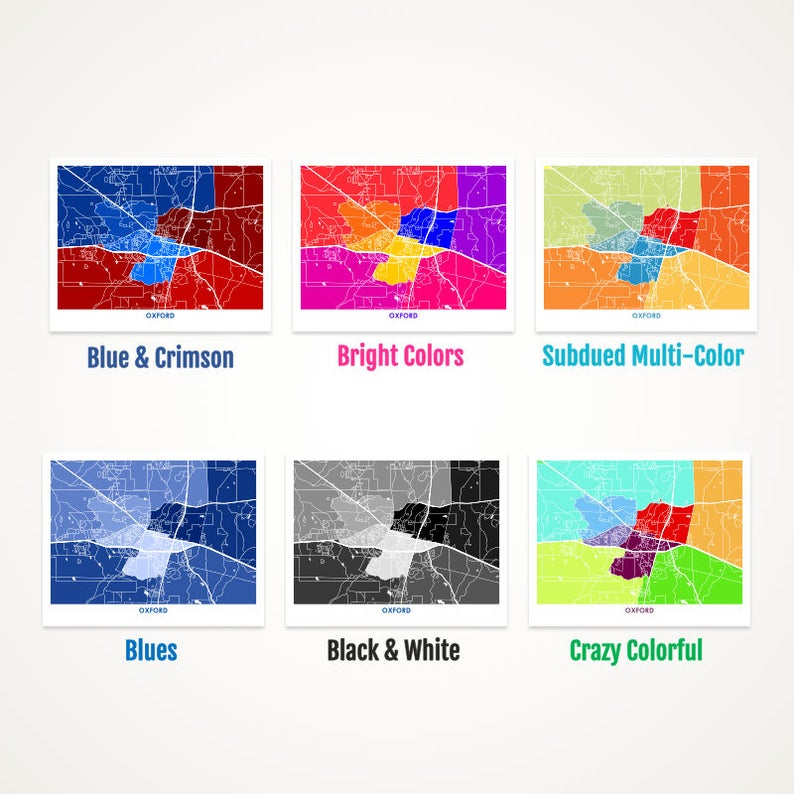 Juanita's Adventures – Impressão artística por atacado – Impressão do mapa Juanitas Oxford1