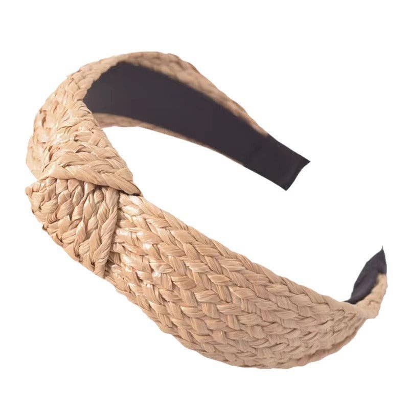Dipped Shop - Wholesale Fashion Headband - Women's - Knotted Braided Wide Simple Headband DPJH145