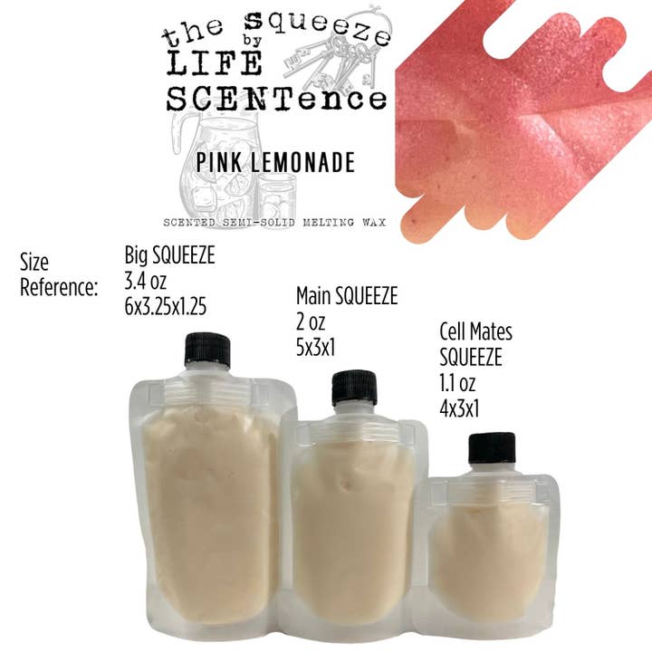 Cire Fondante Parfumée Pink Lemonade Squeeze 3 Tailles Disponibles pour la vente par Life SCENTence