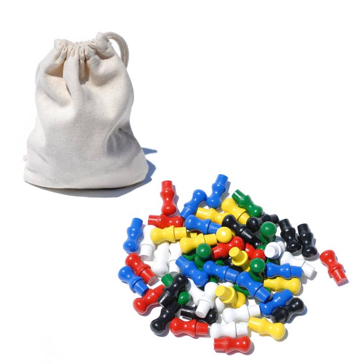 Wood Expressions - Wholesale Board Game - Replacement Wooden Pegs for Chinese Checkers - 1 inch