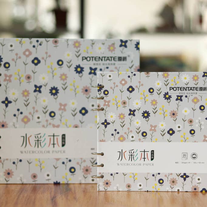 Tri-Art Mfg. – Caderno de desenho/bloco de desenho por atacado – Potentate - Capa dura Watercolor Book - Prensa a Quente0