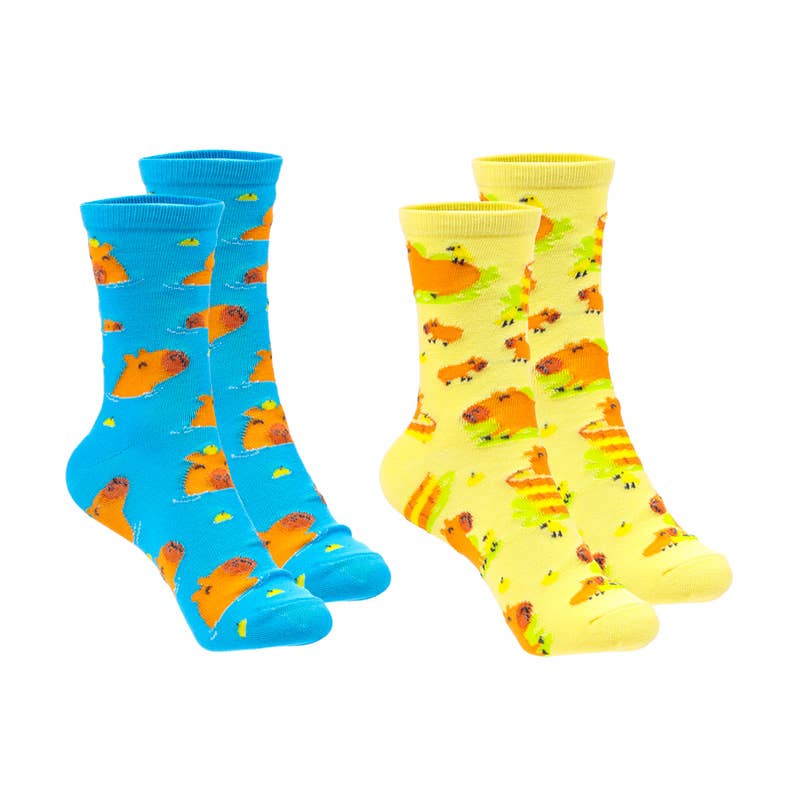 Puckator Ltd - Wholesale Socks - Unisex - Capybara Socks in a Tube1