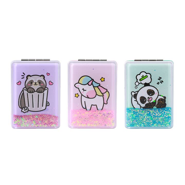 Miroirs De Poche Assortis - Présentoir 12 Pcs pour la vente par I-Total, I-Drink