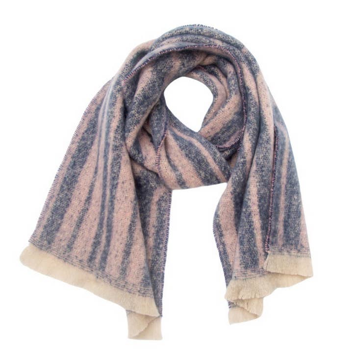 ACCITY - Wholesale Scarf - Women's - Geometric Loop Yarn Winter Scarf with Shawl Wrap_CWASC08704