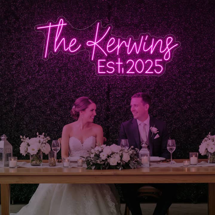 Light Your Way - Wholesale Neon Sign - Wedding Last Names Custom Neon Sign V53