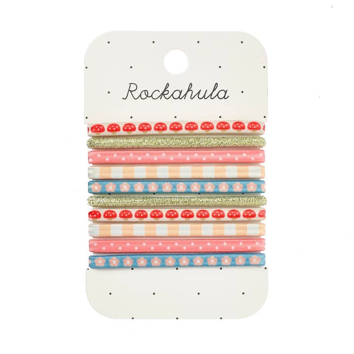 Conjunto de Elásticos para Cabelo com Flores Alpinas por atacado de Rockahula Kids