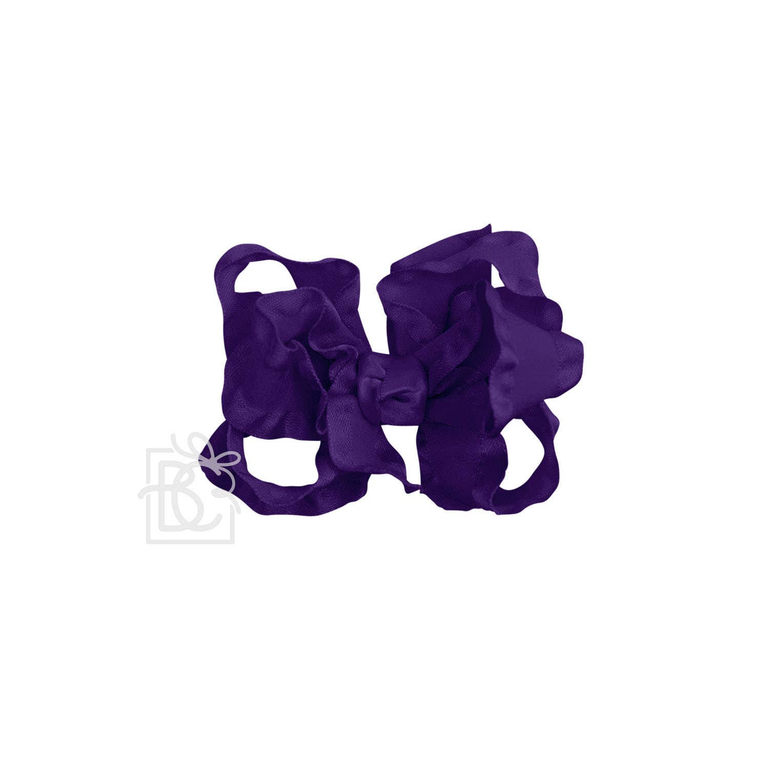 Beyond Creations, LLC - Wholesale Hair Bow - Kids - DOUBLE RUFFLE BOW ON CLIP99