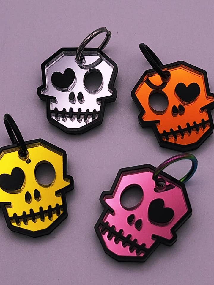 Glam Schedel Oorbellen voor wholesale door LadyRockCreaciones