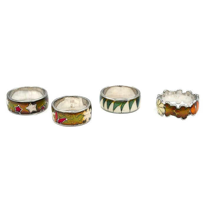 Gypsy Rose - Wholesale Band/Stacked Ring - Assorted 60s Style Mood Rings