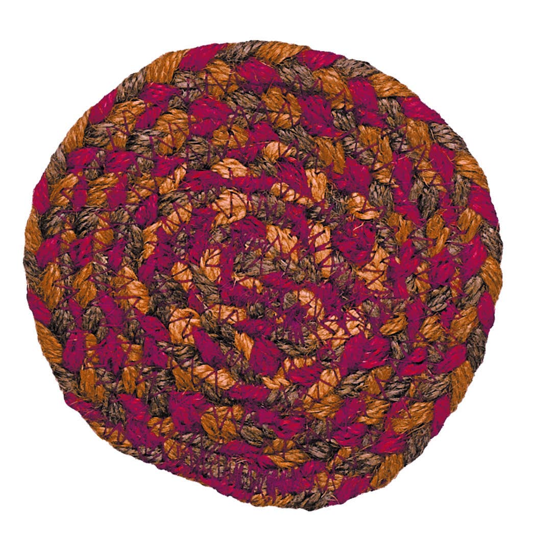 IHF HOME DECOR/IHF RUGS - Wholesale Area Rug - Cinnamon Braided Jute Area Rug & Tabletop Collection BR-1759