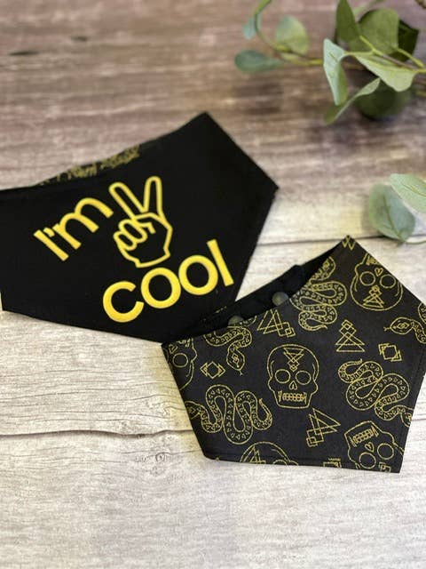 Baxter's Boutique - Vendita all'ingrosso Bandana - Cani - Bandana | I'm 2 Cool//Tattoo Vibes4