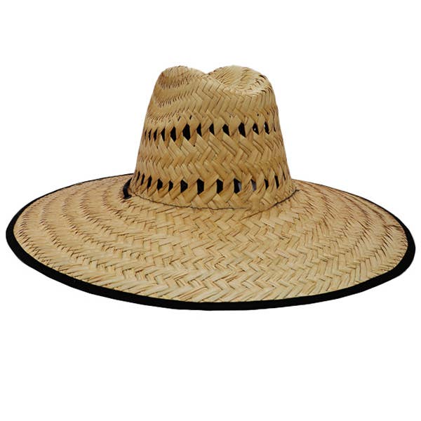 Cap Zone - Wholesale Strohoed - Uniseks - Mexicaanse vlag gepatchte natuurlijke stro outdoor badmeesterhoed1