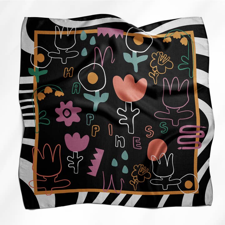Bloom - Wholesale Handkerchief - Women's - HAPPINESS Scarf0