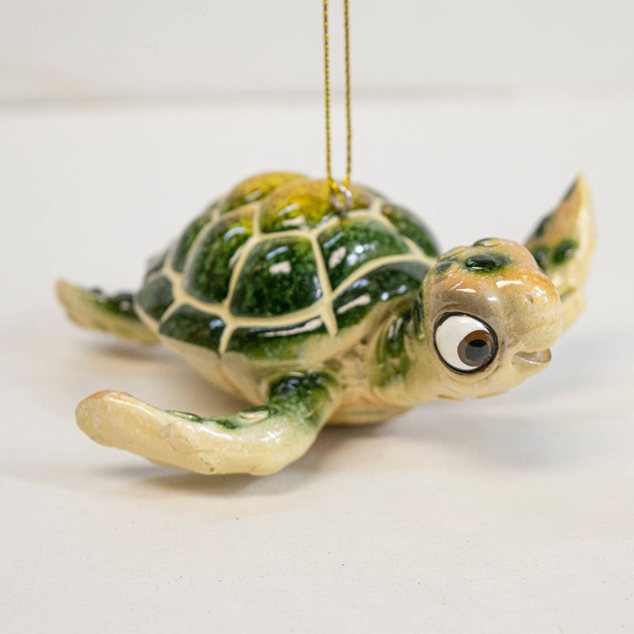 Sea Creations – wholesale Prydnad – Tecknad sköldpadda grön prydnad 3 1/2 ”X 4"0