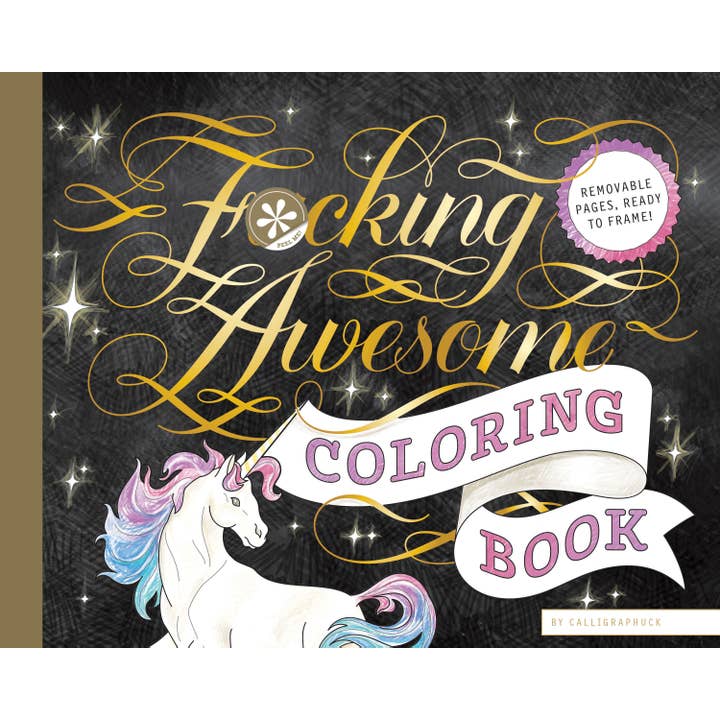 Chronicle Books - Wholesale Coloring & Activity Book - Adult - Fucking Awesome Coloring Book1