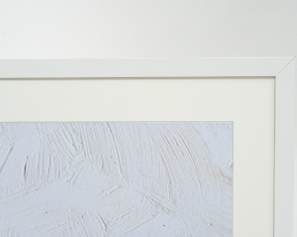 Bianco Immagine astratta di Gletscher. Stampa artistica da parete con cornice in vendita all'ingrosso su Faire3