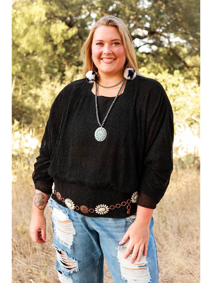 Black Midnight Memories Top for wholesale on Faire2