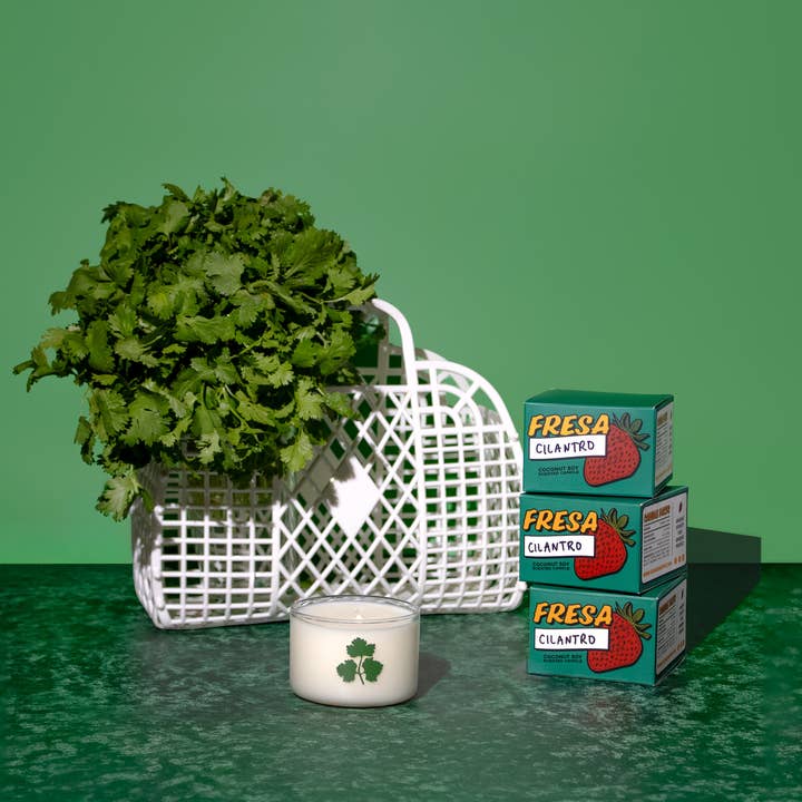 Cilantro Herb / Mini Candle / Latina + Midwest Inspired for wholesale by Fresa Creative