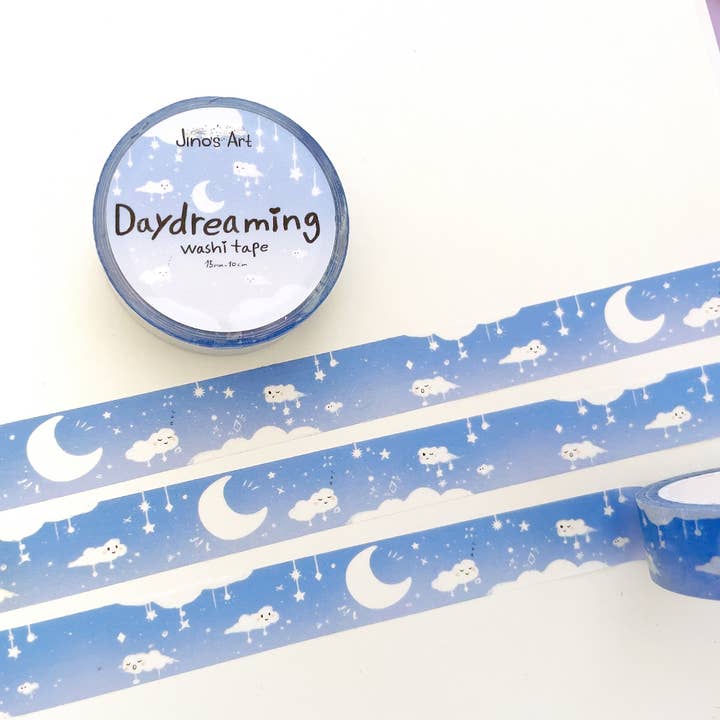 Daydreaming cloud washi tape - Stationary tape - 15mmx10m for wholesale by Jino's Art