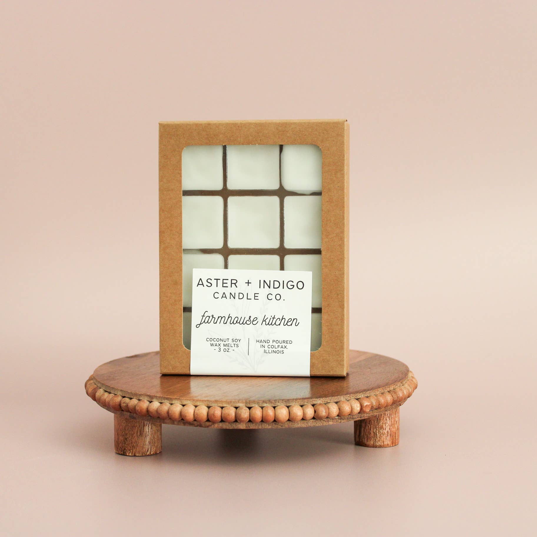 Aster + Indigo Candle Co. - Vente Fondants - Farmhouse Kitchen | Cire fondue à la noix de coco