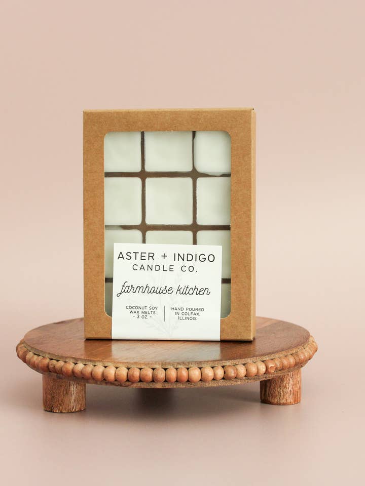 Farmhouse Kitchen | Coconut Soy Wax Melt for wholesale by Aster + Indigo Candle Co.