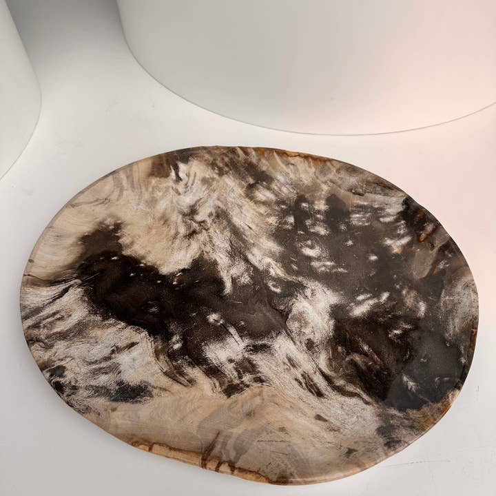 Office Objets - Wholesale Decorative Plate/Dish/Bowl - Very large catchall or dish in petrified wood14