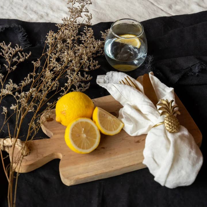 Bazar Bizar Living – wholesale Dinner & cloth napkin – The Linen Napkin - White - Set of 49