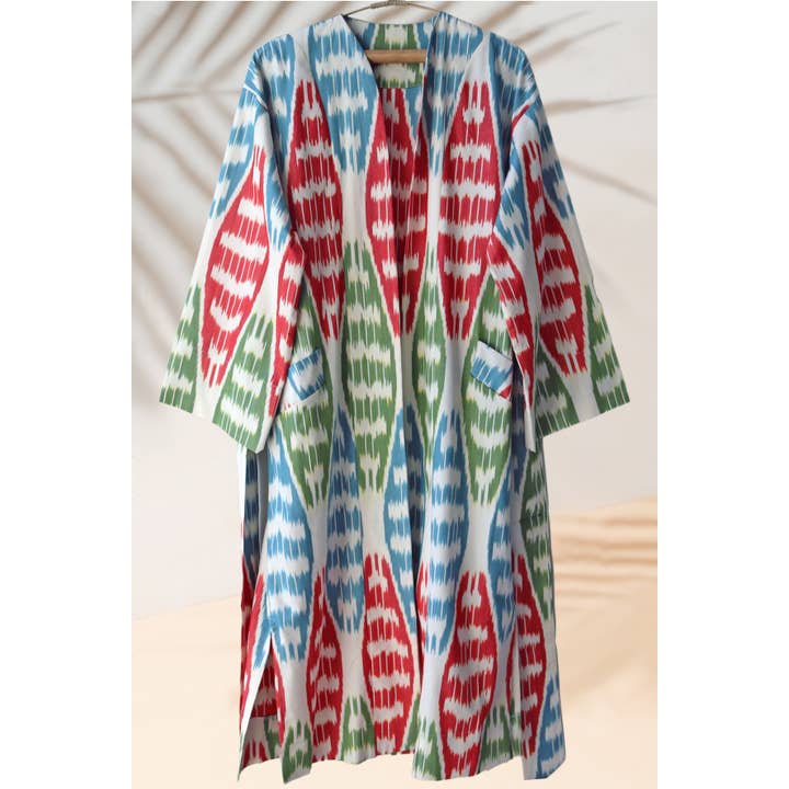 Bomulds Ikat Kaftan 031 for engroshandel hos MIASETA