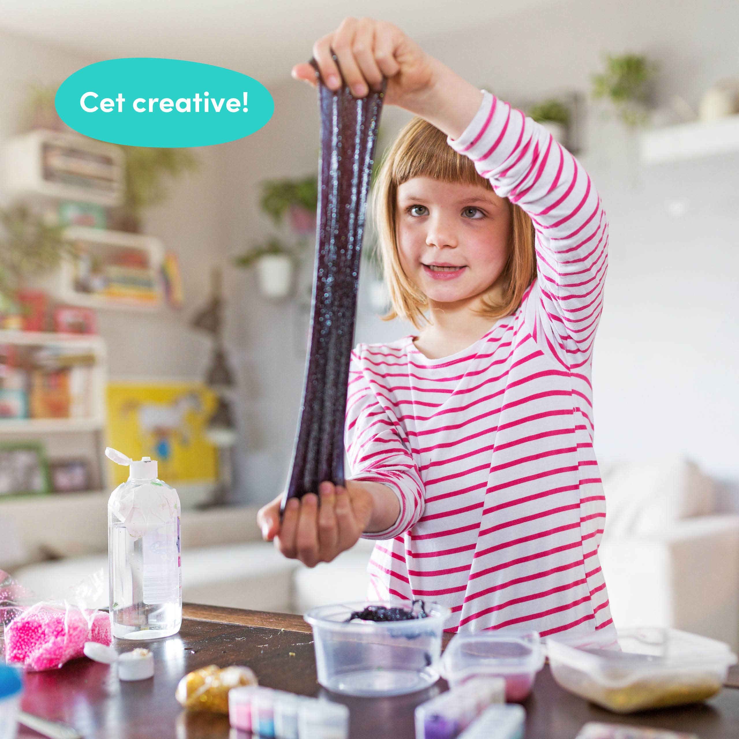 The Twiddlers - Vente Kit de bricolage - Kit de fabrication de slime 100 pièces - Perles cristal et paillettes3