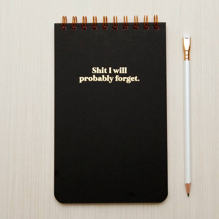 Original Brooks - Wholesale Notepad - Large Checklist Notepad - Shit I will probably forget3