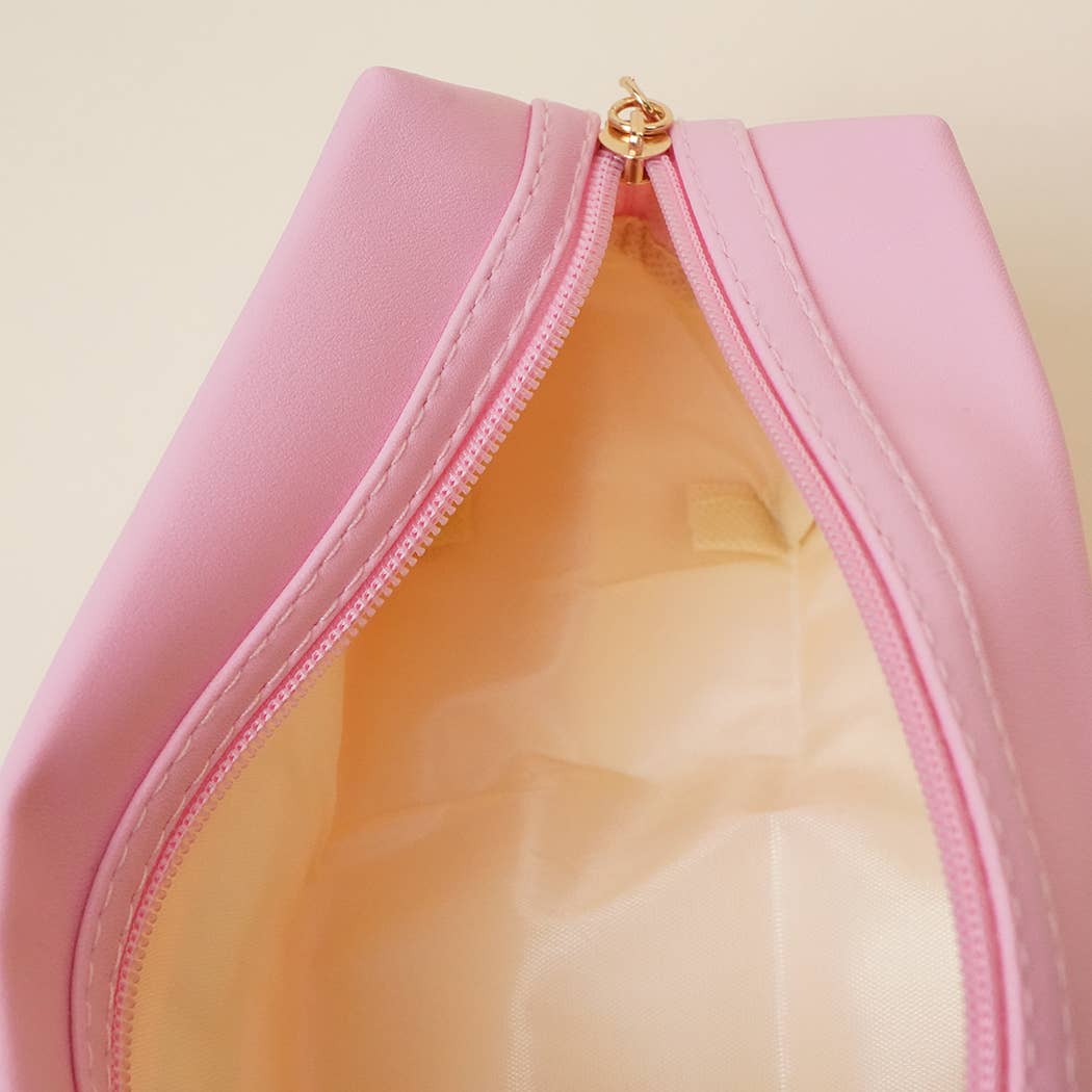 ROSA Bolsa de maquillaje Love My Self con estampado de leopardo de venta al por mayor en Faire4