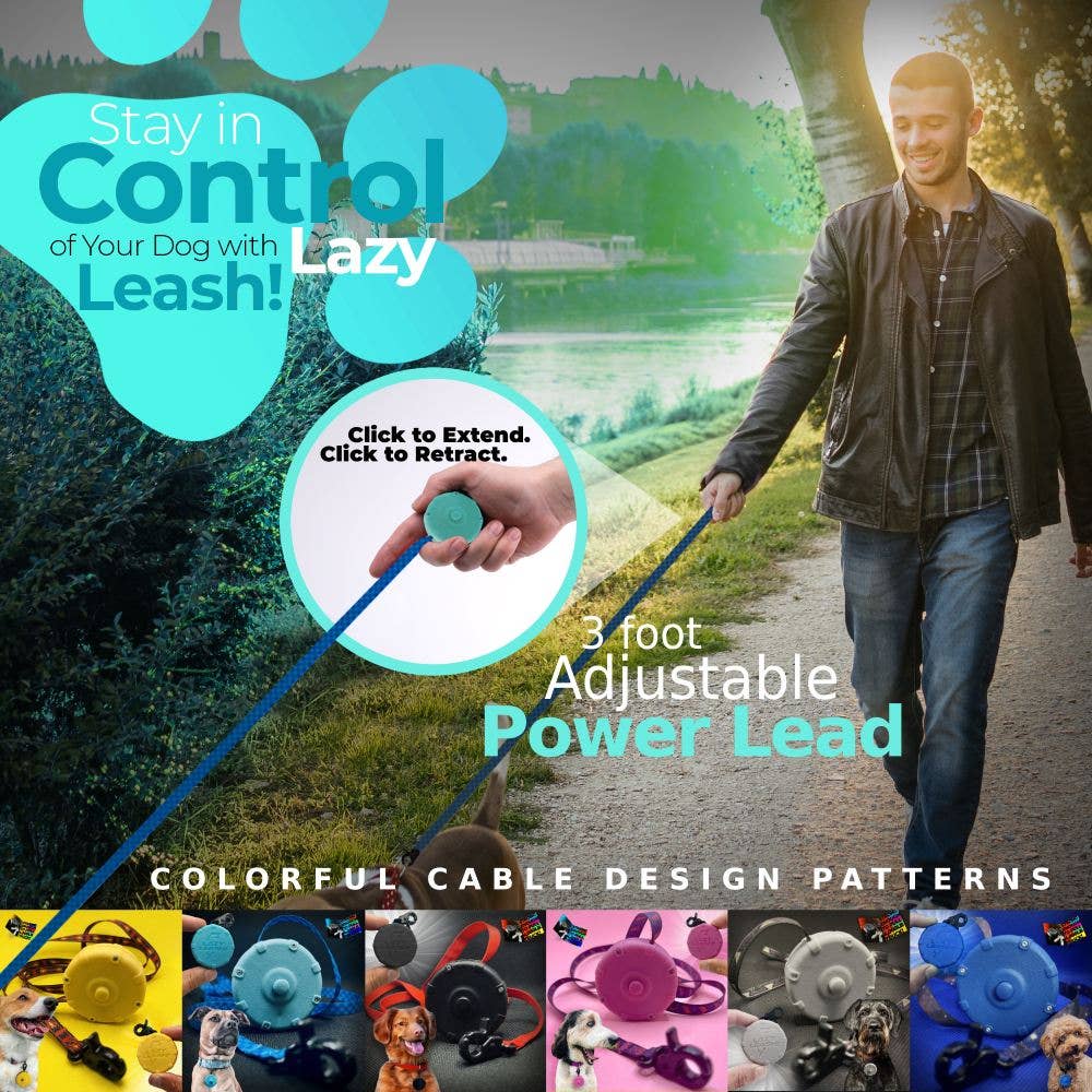 Lazy Leash! – Engroshandel Hundesnor - Hund – DOVEN SNOR! ⚡️ Mini Power Leash! 18pc Counter Skærmkasse4