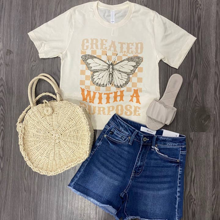 Created With A Purpose Graphic Tee for wholesale by West Anna Designs