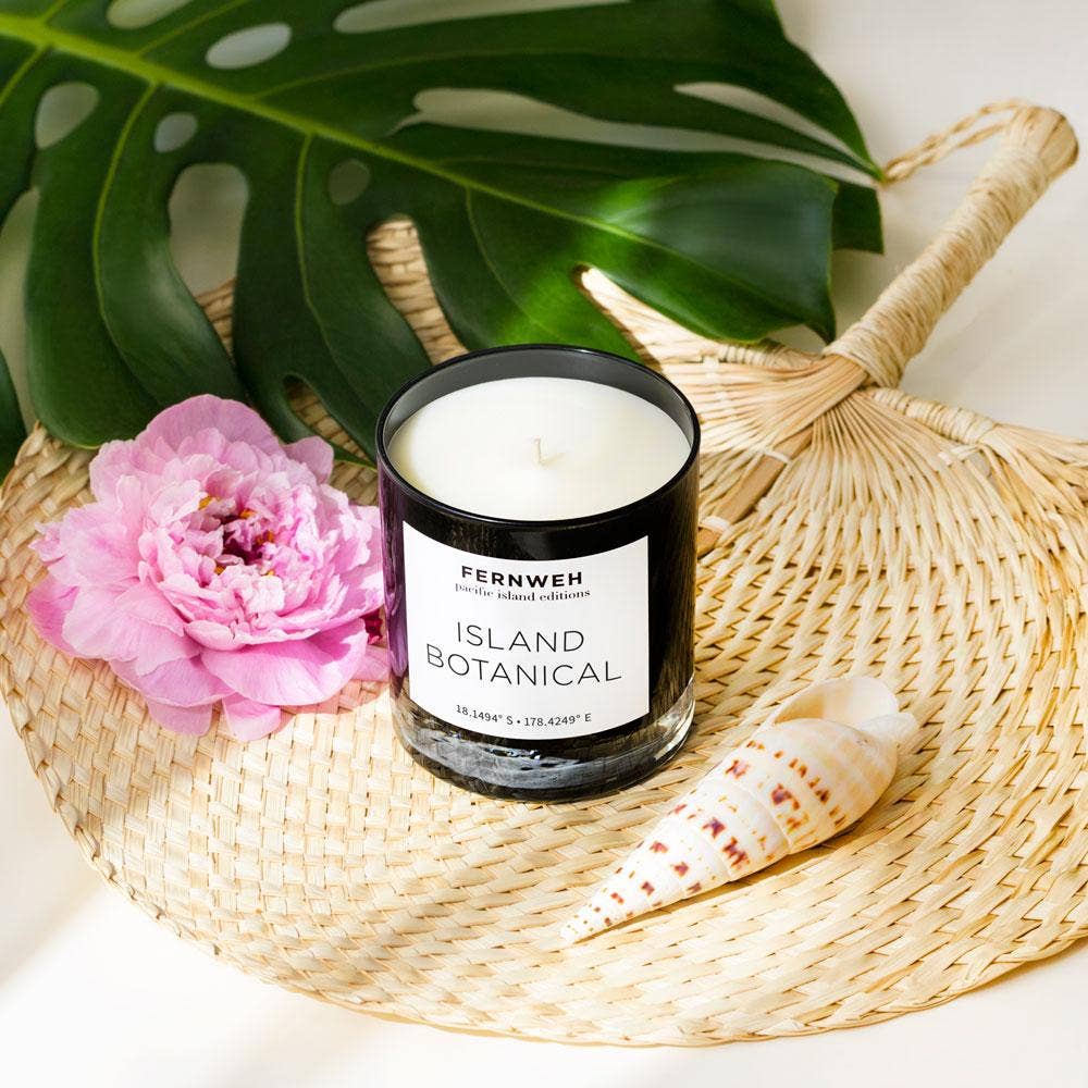 Fernweh Editions - Wholesale Jar/Filled Candle - Island Botanical Scented Soy Luxury Candle - 11oz Glass2