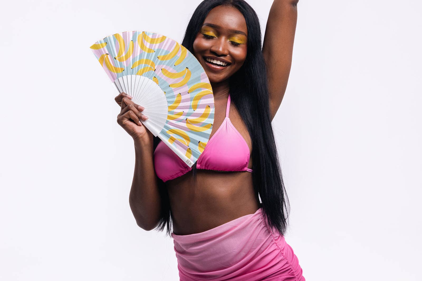 Khu Khu – wholesale Tillbehör – Banana Boomerang Handfläkt3