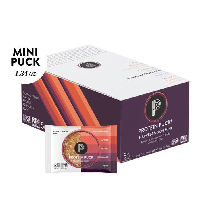 Protein Puck - Wholesale Snack Bar - Harvest Moon (Apple, Cinnamon, Pecan) (12 - 1.34oz Bars)1