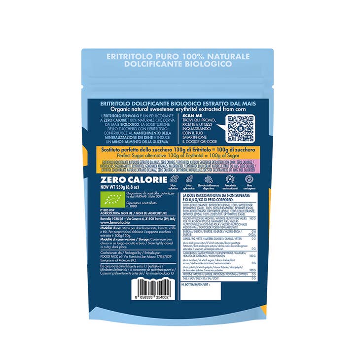 BENVOLIO.BIO by Wizebite S.r.l. SB - Wholesale Sugar/Sweetener - BENVOLIO Organic Erythritol Zero Calorie Natural Sweetener1
