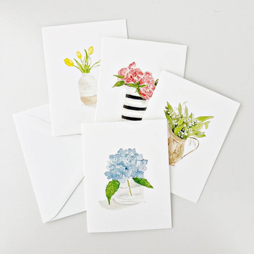 emily lex studio - Wholesale Stationery/Notecard Set - flower notecards set1