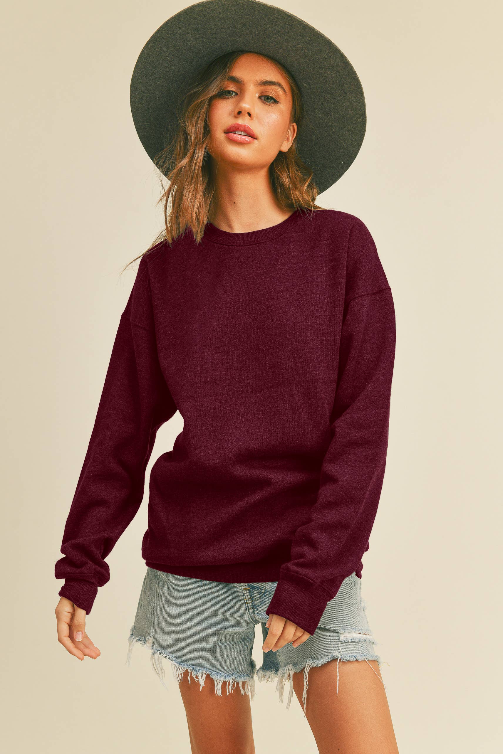 Honestee - Wholesale Sweatshirt - Women's - Blank Long Sleeve Sweatshirt23