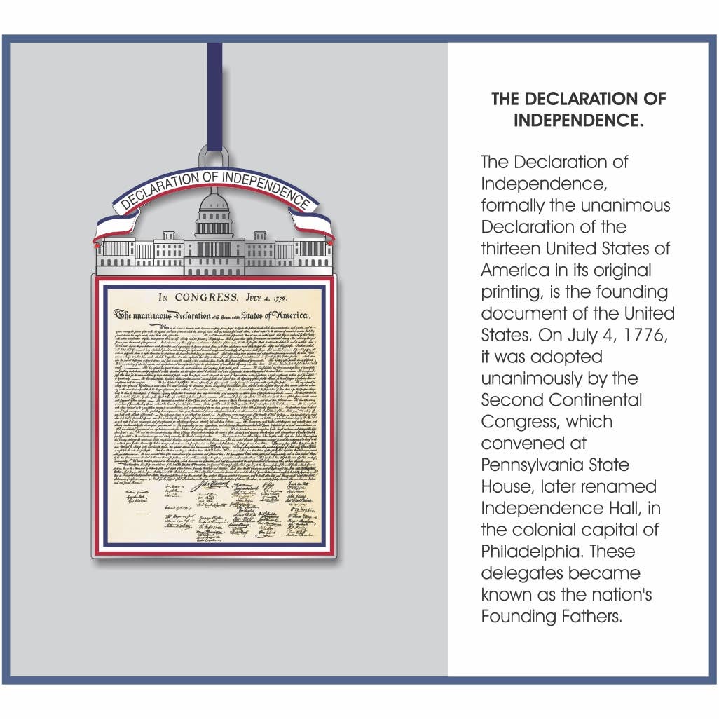 David Howell and Company - Wholesale Keepsake Coin/Token - The Declaration of Independence Metal Keepsake1