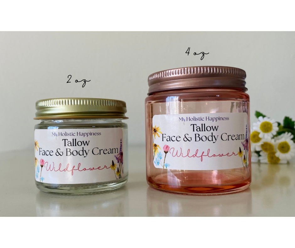 My Holistic Happiness - Wholesale Body Cream/Lotion - Wildflower Tallow Face & Body Cream 4