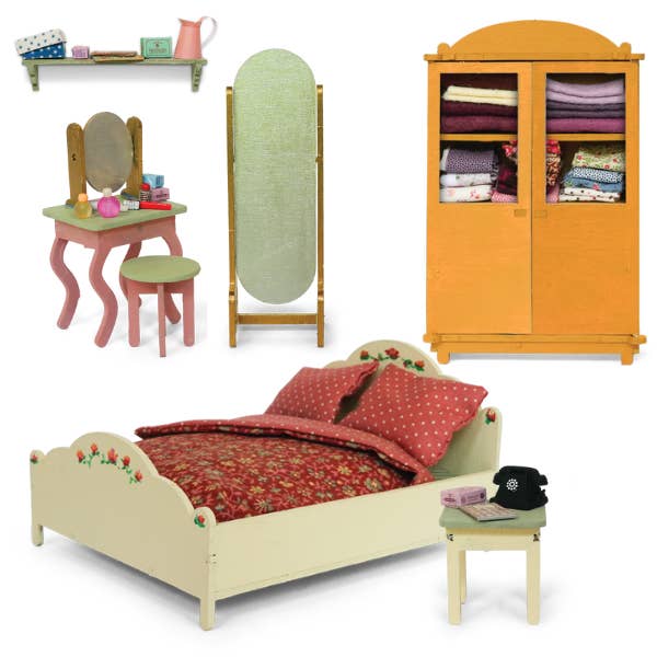 Het Muizenhuis - Wholesale DIY Craft Kit - Kids DIY Dollhouse Furniture Kit - Bedroom (Scale 1:12)