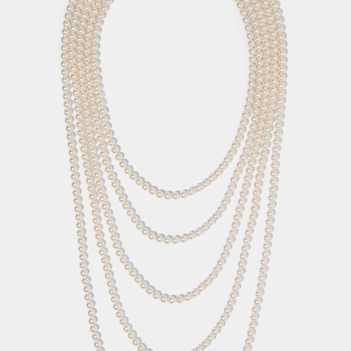 NADRI – wholesale Brosch – INGRID MULTI PÄRLSTRÅNG DUBBEL BROSCH