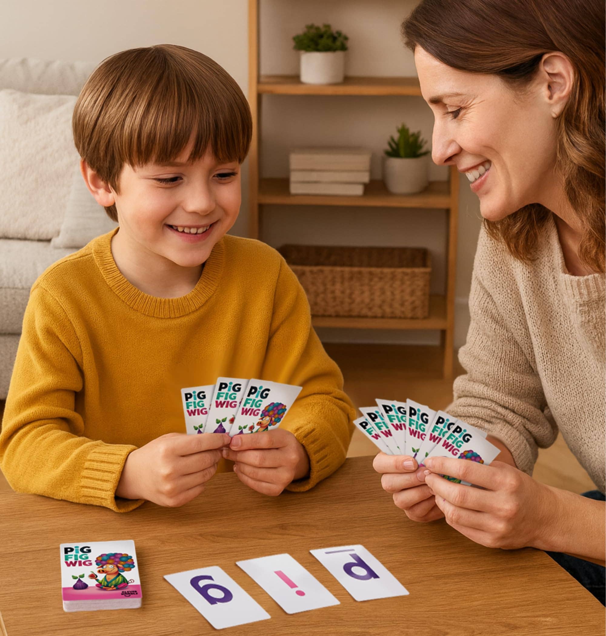 Clever Noodle - Wholesale Card Game - Pig Fig Wig Phonics Reading Game5